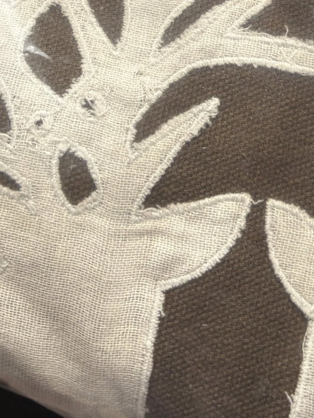 West Elm NWT Hand Embroidered Deer Silhouette Pillow Cover 18